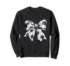 Coquette Bow Soccer Ball Mom Life Game Sweatshirt - Novelty Apparel Unisex