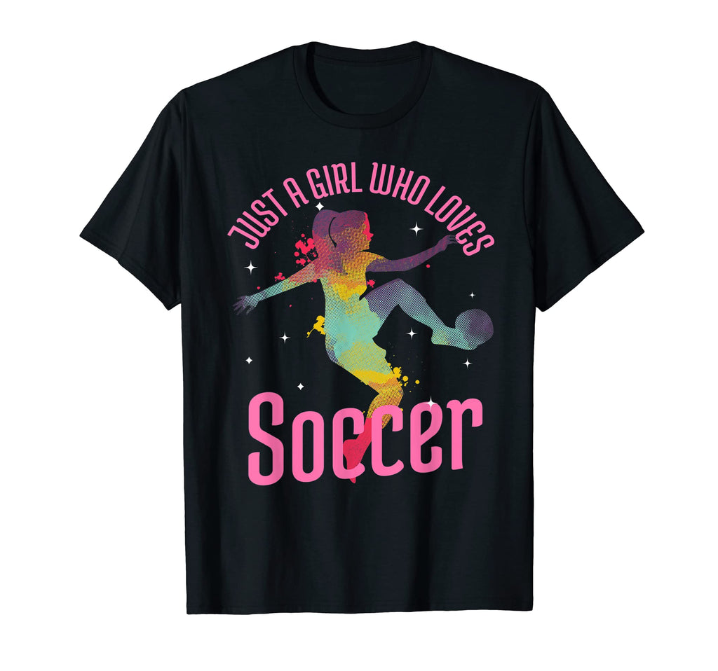 Just Who Loves Soccer Football Gift T-Shirt - Fun Novelty Design Unisex