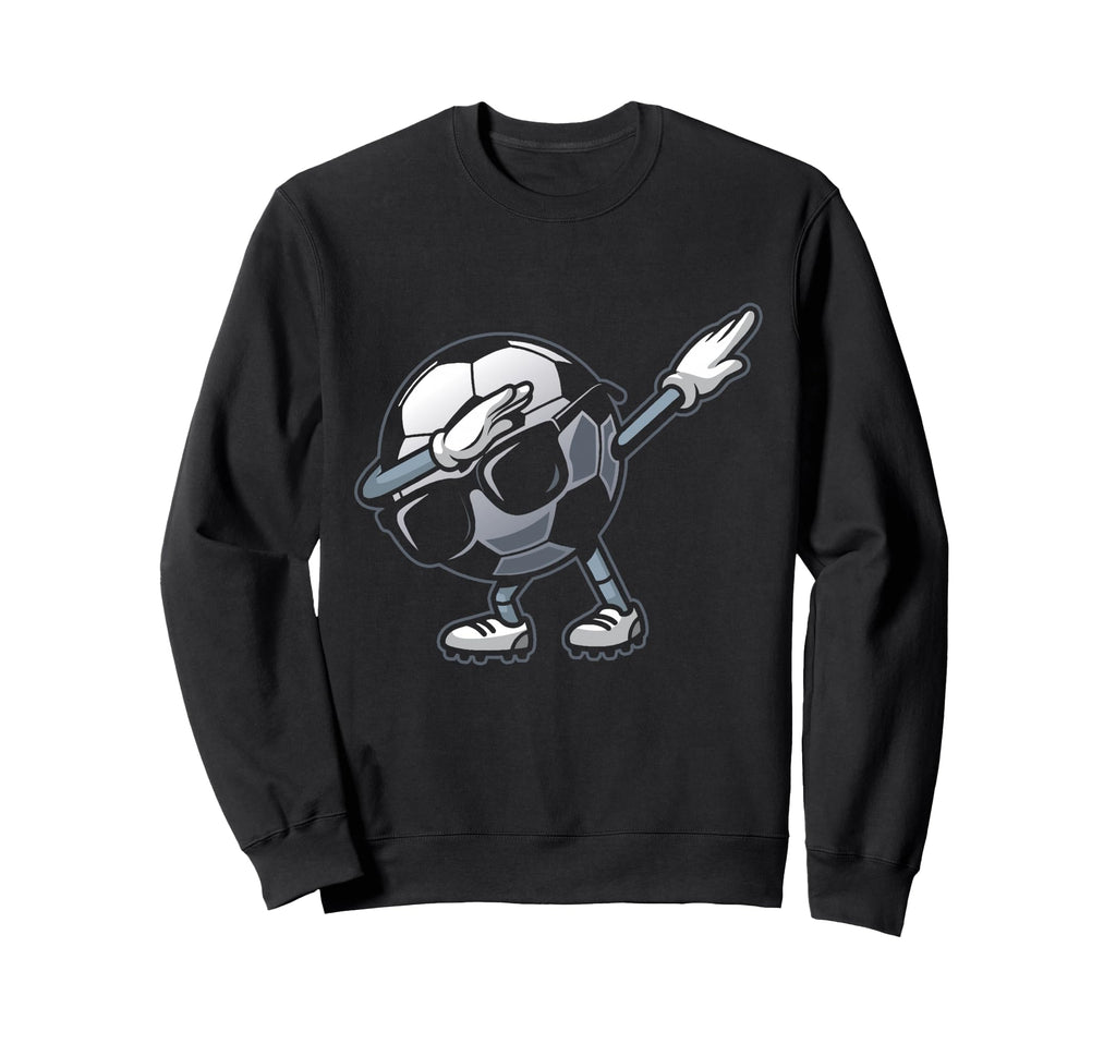 Dabbing Soccer Ball Funny Soccer Sweatshirt - Novelty Apparel for Adults