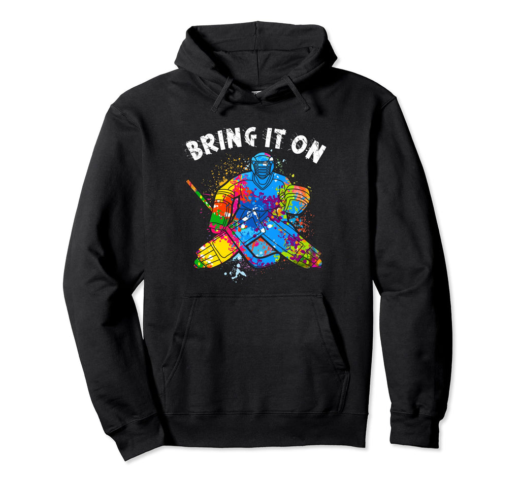 Ice Hockey Player Goalkeeper Ice Hockey Hoodie - Novelty Apparel Unisex