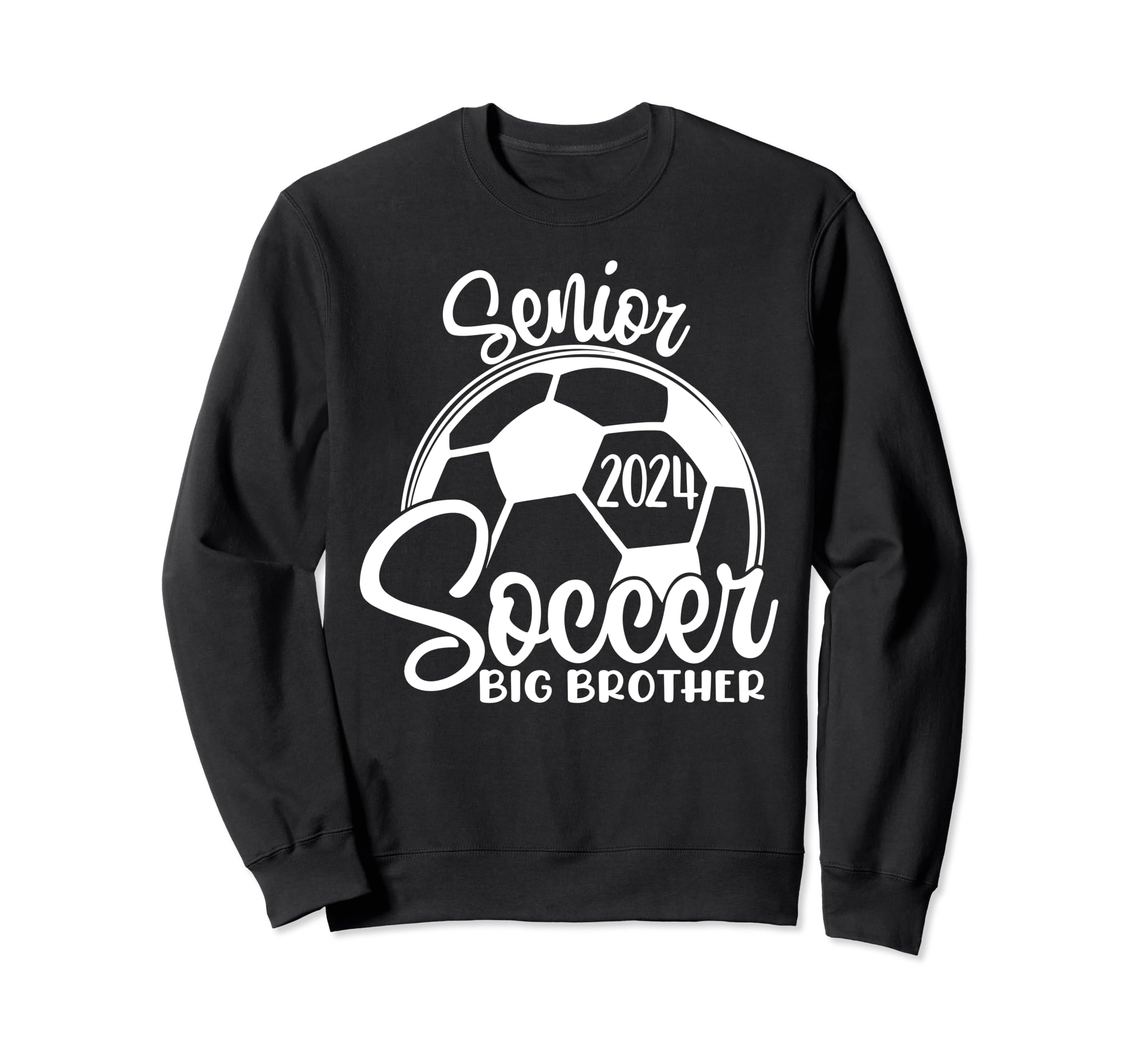 Senior Soccer Big Brother 2024 Class Sweatshirt - Unique Graphic Men Women