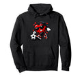 Valentine Soccer Heart Funny Dripping Hoodie - Streetwear Style Men Women