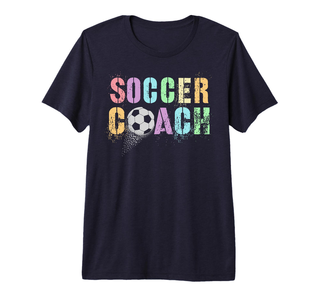 Groovy Soccer Coach Play Mama Coaching T-Shirt - Unique Graphic Unisex