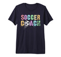 Groovy Soccer Coach Play Mama Coaching T-Shirt - Unique Graphic Unisex