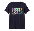 Groovy Soccer Coach Play Mama Coaching T-Shirt - Unique Graphic Unisex
