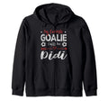 Funny Soccer Goalie Goalkeeper Mom Hoodie - Graphic Print for Adults