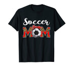 Soccer Mom Leopard Game Day Mom Life T-Shirt - Novelty Apparel Unisex