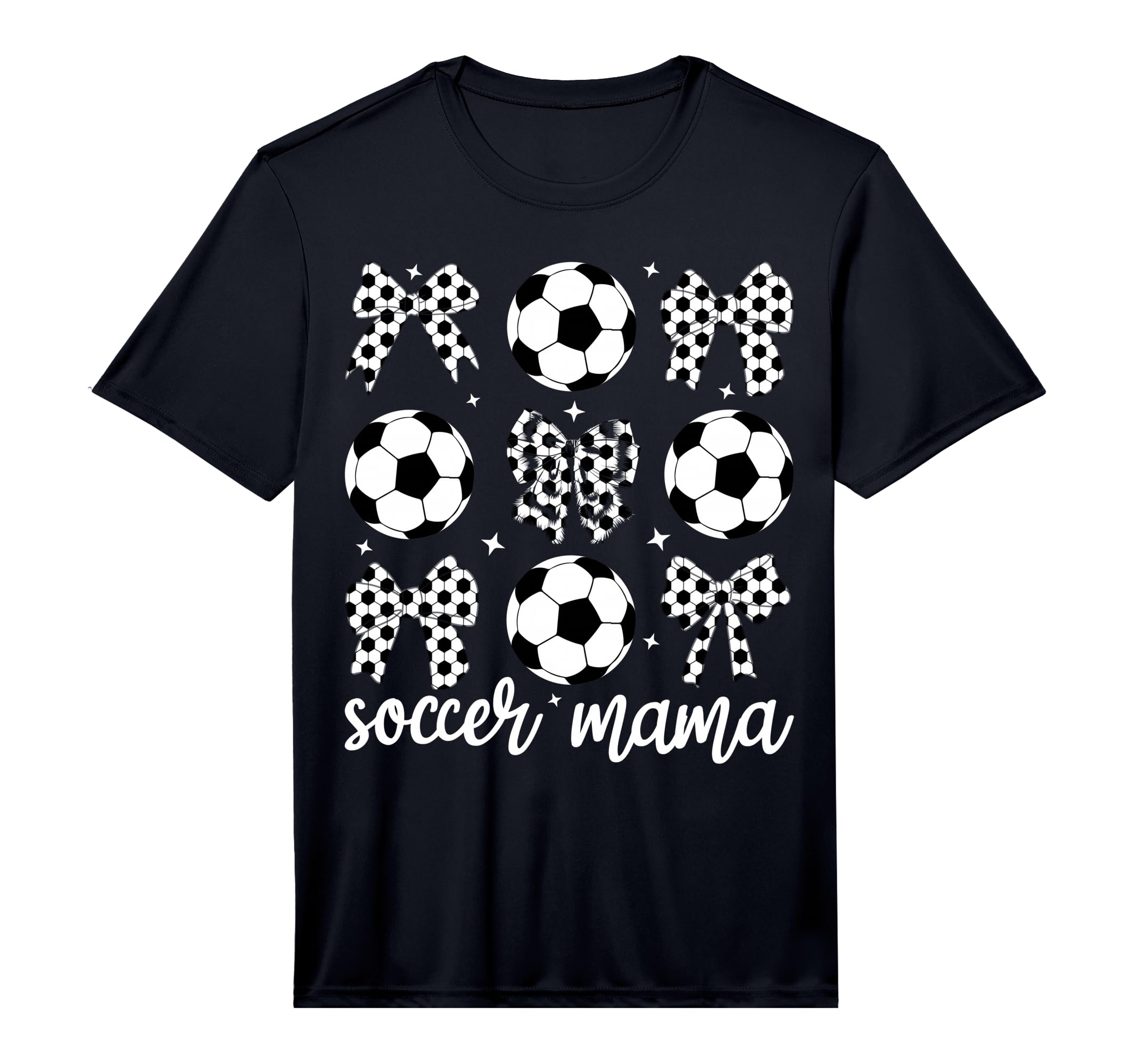 Soccer Mama Coquette Bow Soccer Mom T-Shirt - Fun Novelty Design Men Women