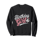 Birthday Soccer Hearts Fun Celebration Sweatshirt - Unique Graphic Unisex