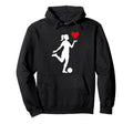 Soccer Valentines Day Heart Love Hoodie - Trendy Graphic Men Women