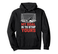 My Goal Is To Stop Yours Goal Keeper Hoodie - Minimalist Print for Adults