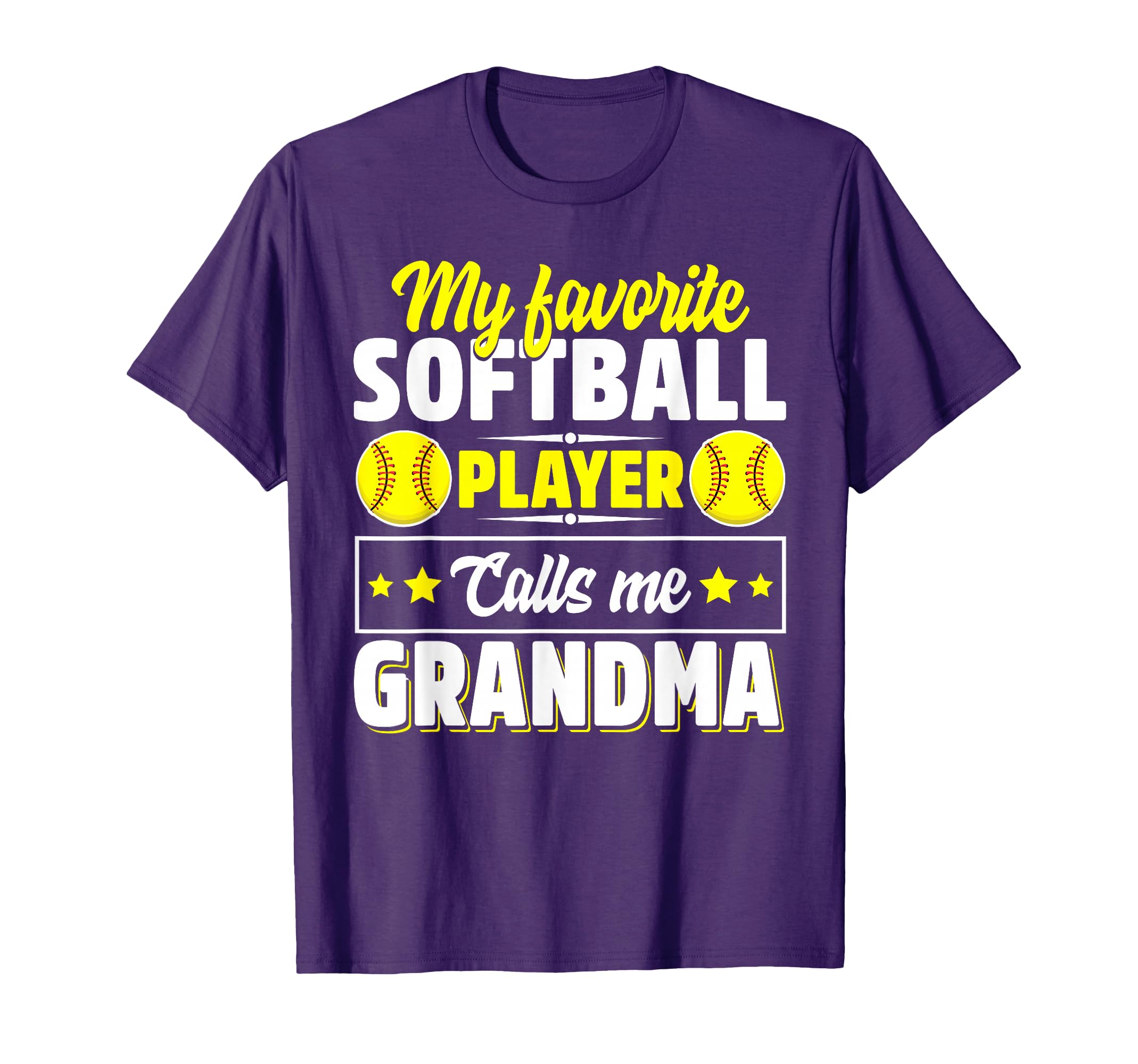 My Favorite Softball Player Calls Me T-Shirt - Trendy Graphic Men Women