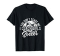 You Dont Scare Me I Coach Soccer T-Shirt - Minimalist Print for Adults