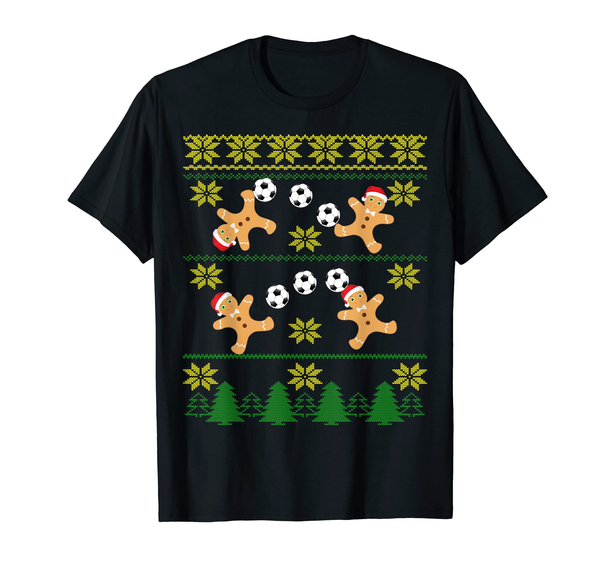 Soccer Ugly Funny Holiday T-Shirt - Casual Everyday Wear for Adults