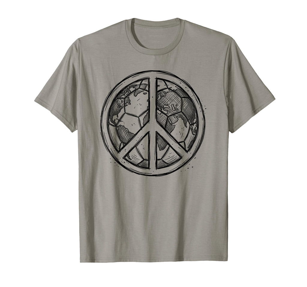 Soccer World Peace Is My Goal Futbol T-Shirt - Minimalist Print Unisex