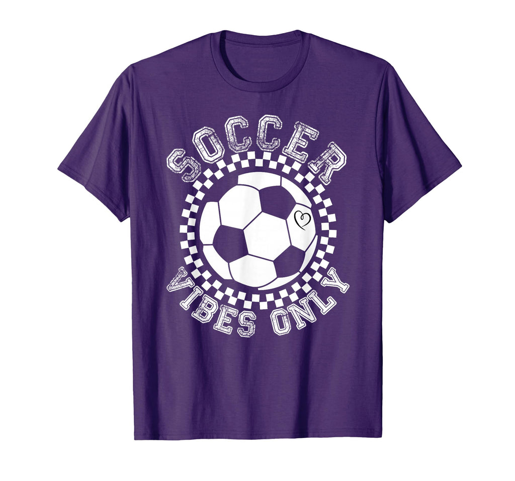 Groovy Soccer Womens Soccer T-Shirt - Aesthetic Graphic for Adults
