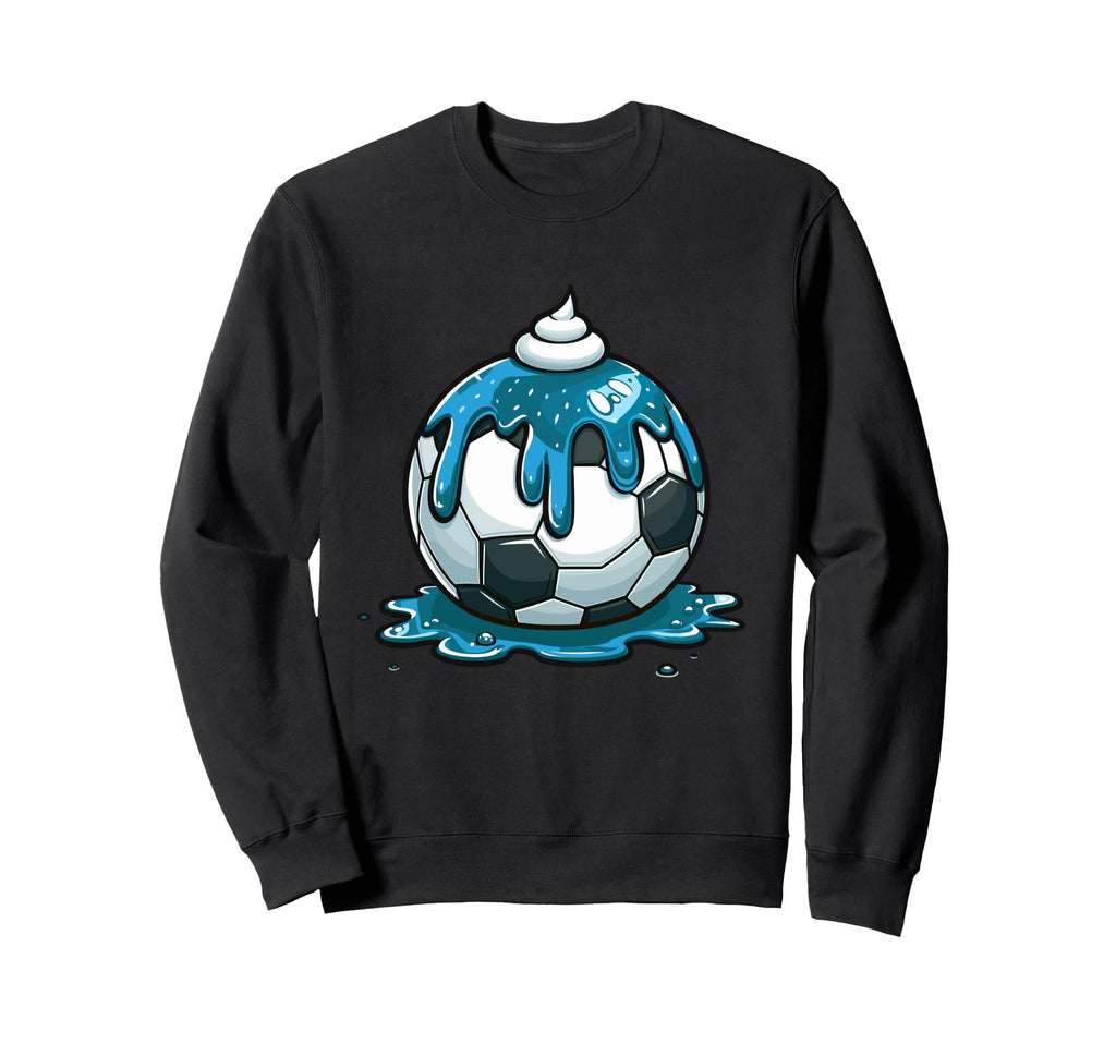 Soccer Drip Cream Drip Sweatshirt - Casual Everyday Wear for Adults