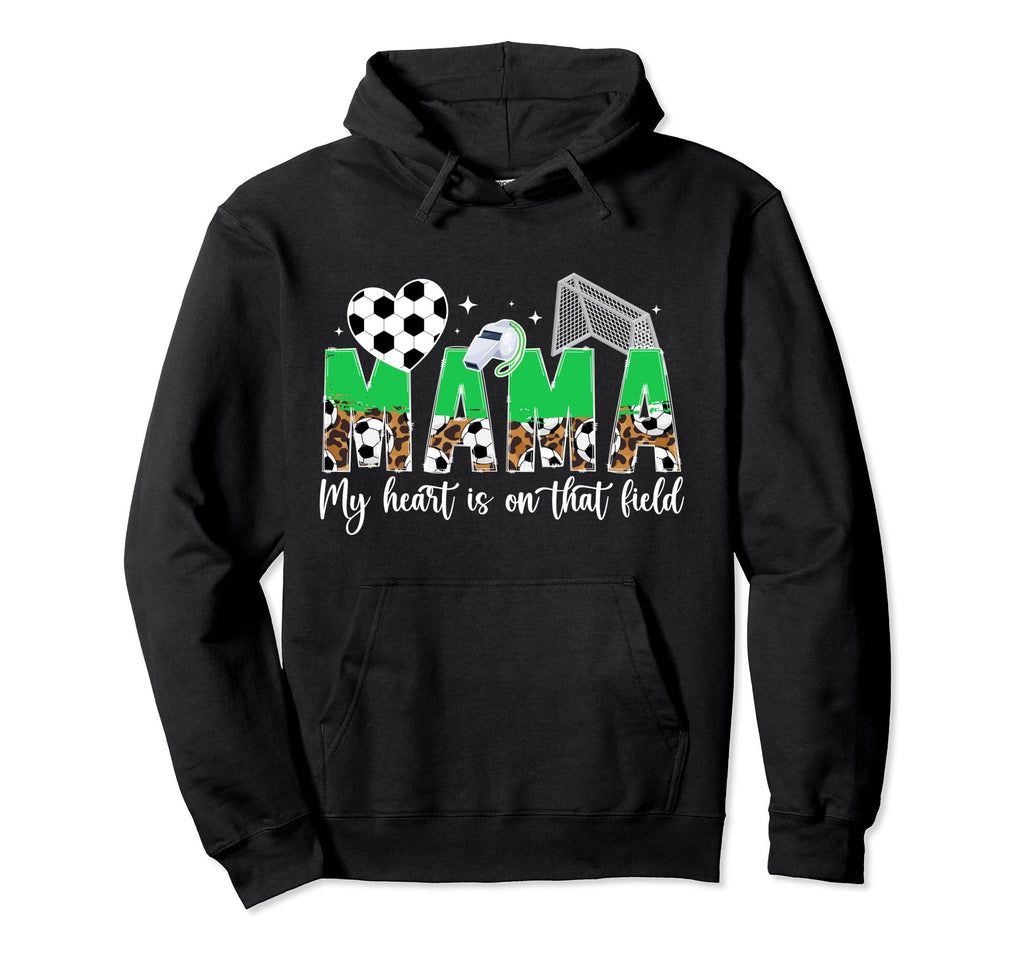 My Heart Is That Field Soccer Mom Soccer Hoodie - Unique Graphic Unisex