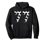 Soccer 77 Jersey Number Hoodie - Graphic Print for Adults