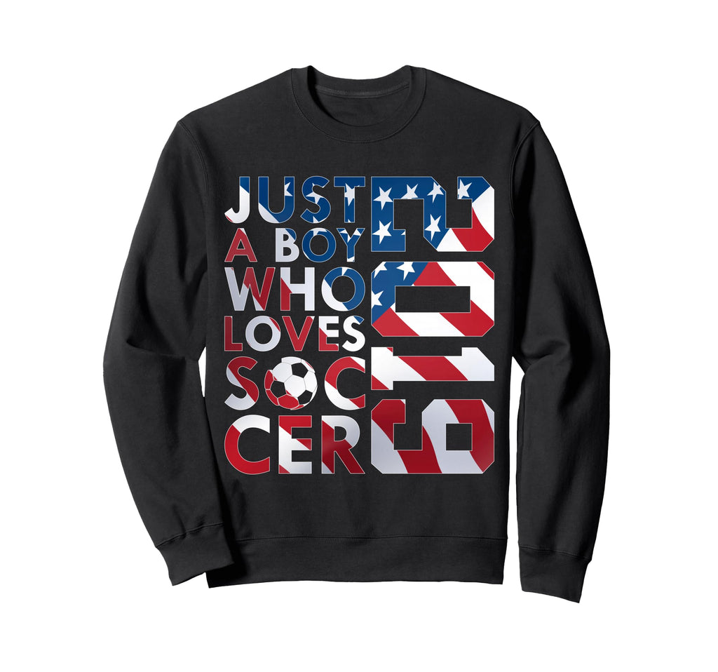 2019 Just Who Loves Soccer 7Th Sweatshirt - Graphic Print Men Women