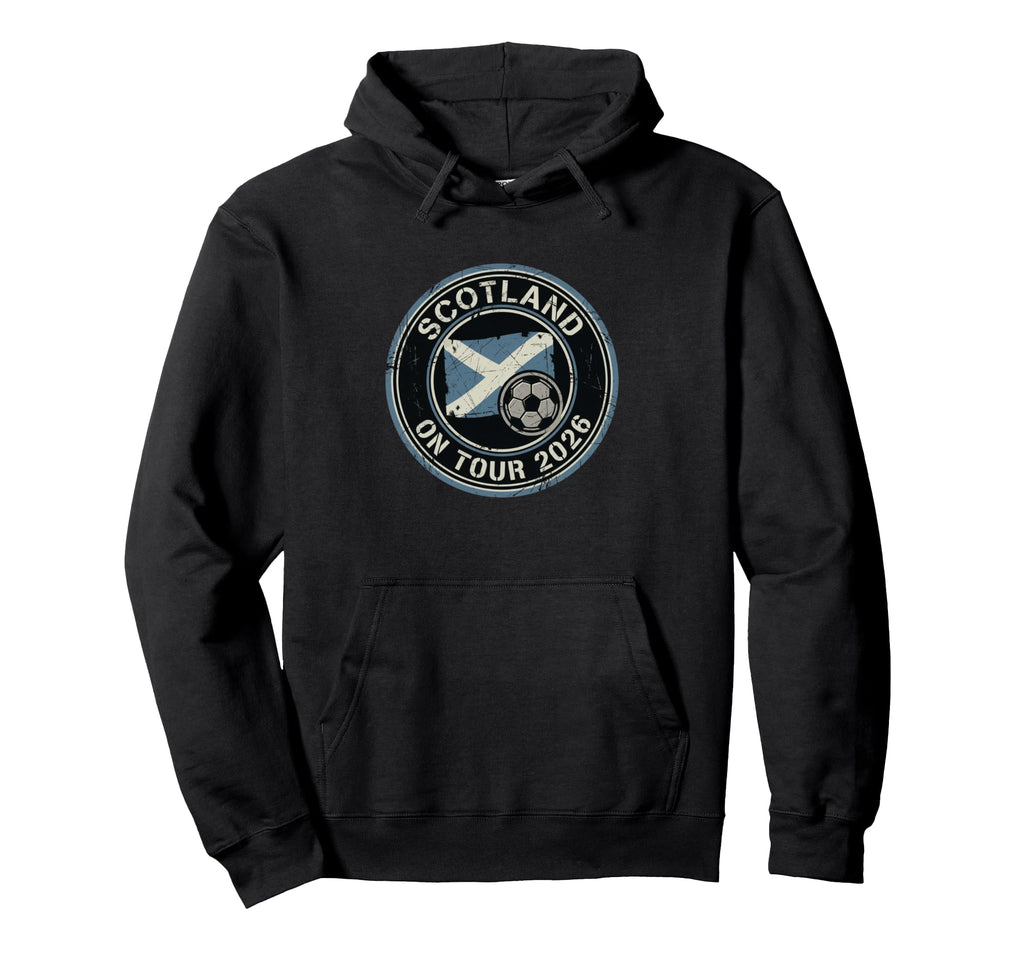 Scotland Tour 2026 Football Fan Distressed Hoodie - Trendy Graphic Unisex