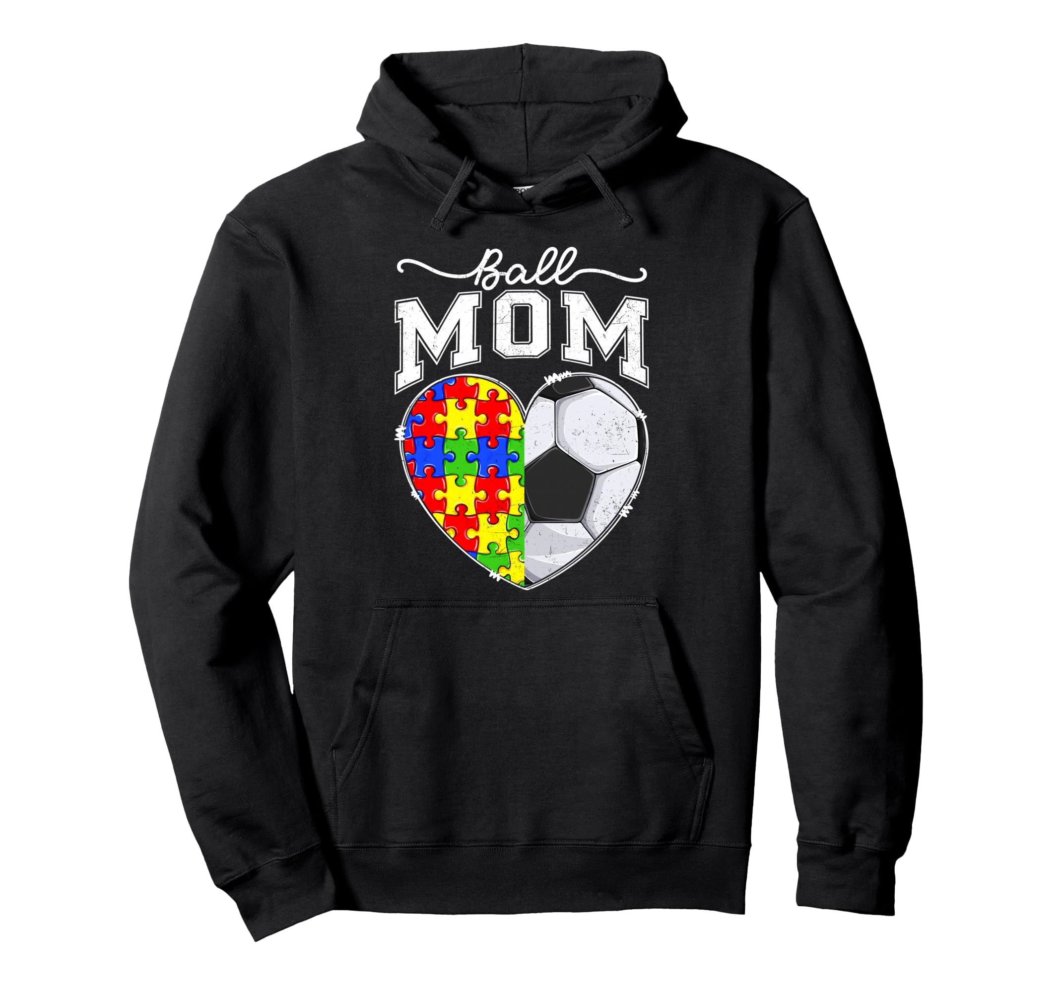 Ball Mom Mama Mother Autism Awareness Hoodie - Custom Art Print Men Women