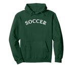 Soccer Club Athletic Sports Hoodie - Minimalist Print for Adults