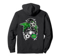 Messy Bun Hair Brazilian Soccer Brazil Hoodie - Unique Graphic Men Women