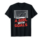 Goal Keeper Designs Soccer Lover Player T-Shirt - Graphic Print Men Women