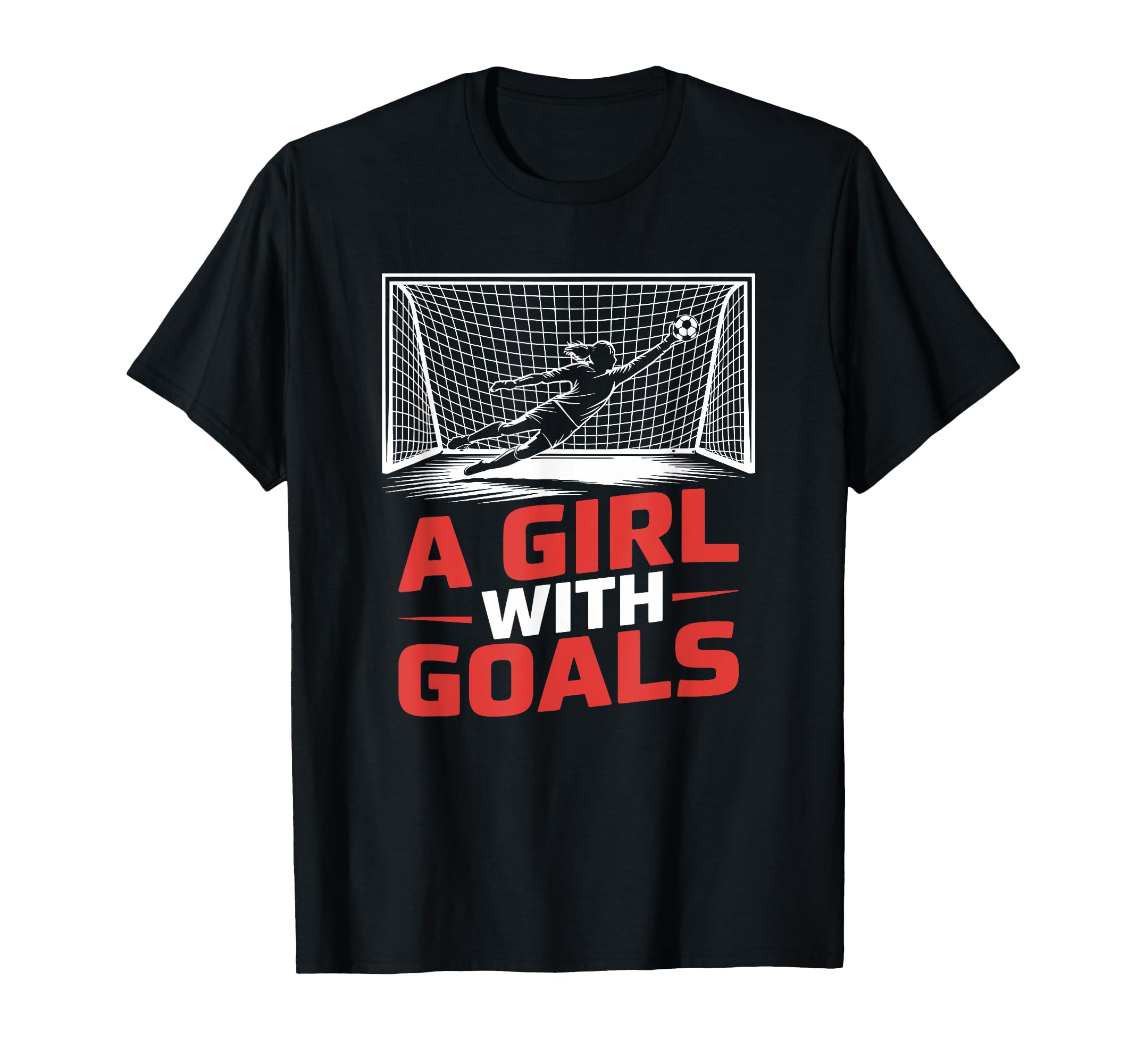 Goal Keeper Designs Soccer Lover Player T-Shirt - Graphic Print Men Women