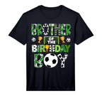 Birthday Brother Football Players T-Shirt - Fun Novelty Design Men Women