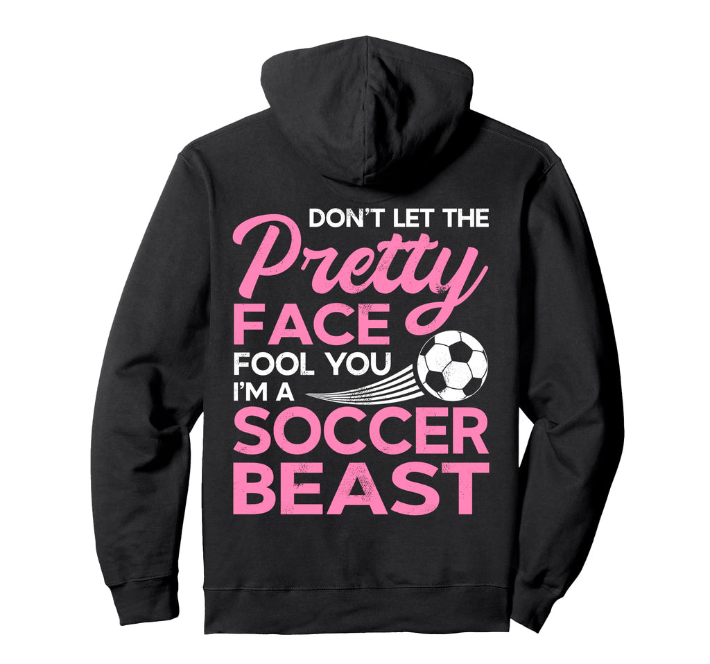Funny Soccer Player Pretty Face Hoodie - Trendy Graphic Men Women
