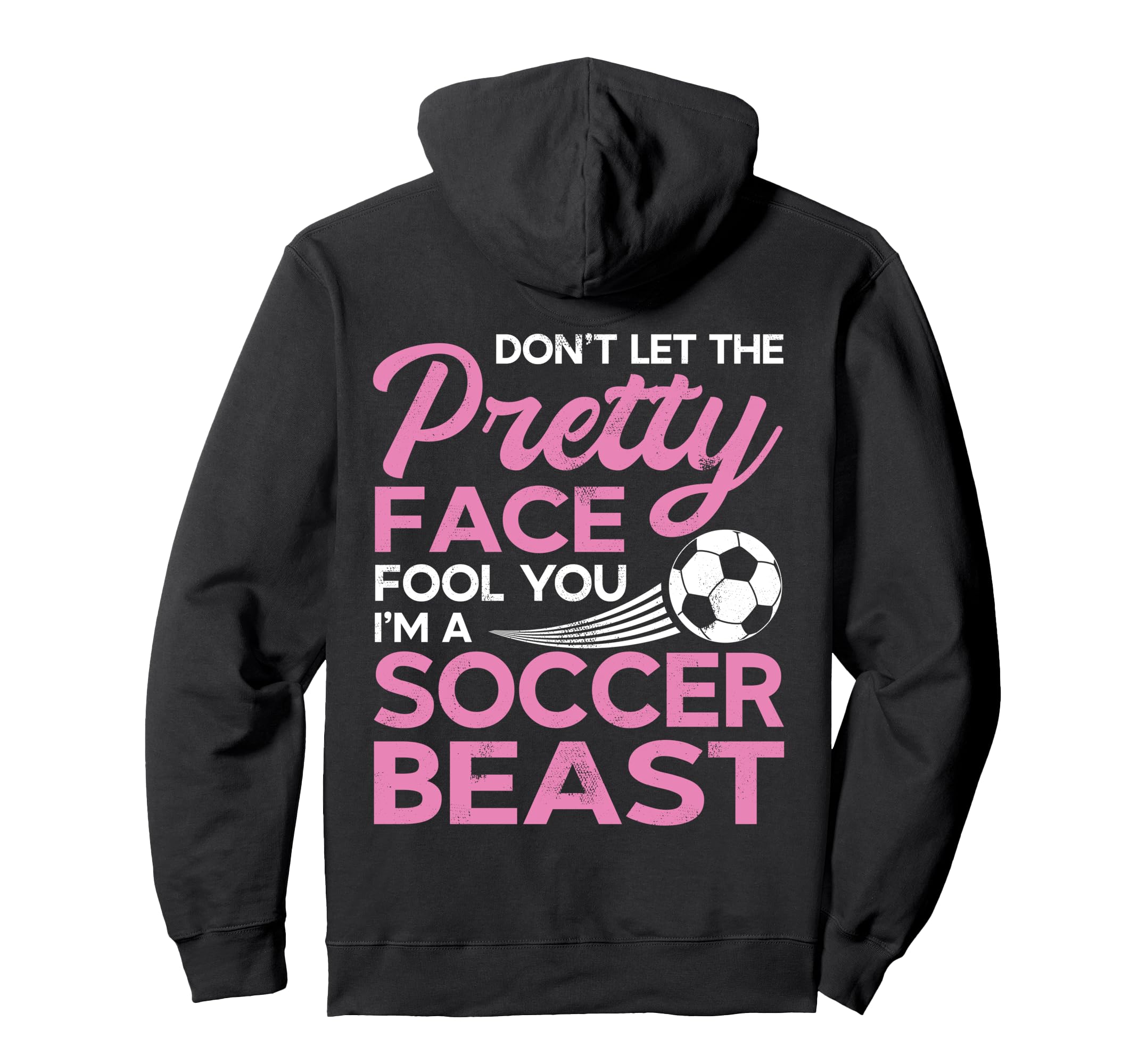 Funny Soccer Player Pretty Face Hoodie - Trendy Graphic Men Women