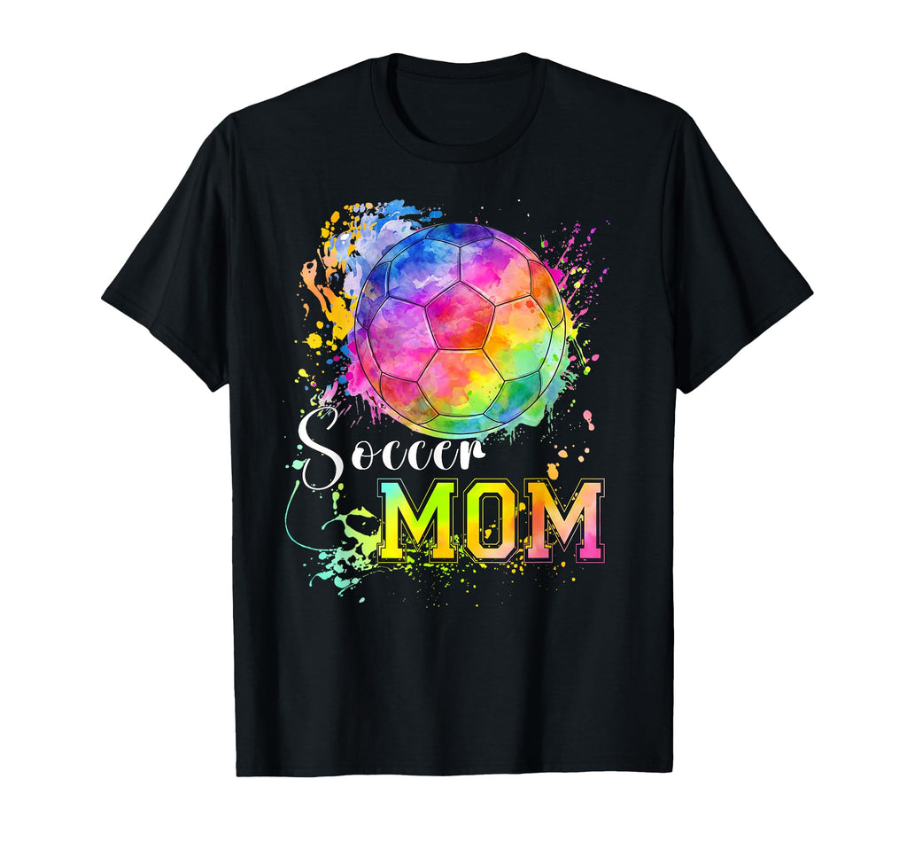 Soccer Mom Colorful Ball Proud Mama T-Shirt - Aesthetic Graphic for Adults