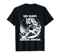 Eat Sleep Soccer Repeat Funny Soccer T-Shirt - Custom Art Print Unisex