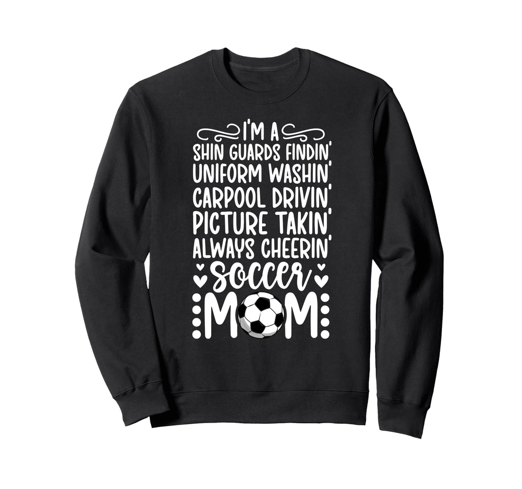Im Soccer Mom Soccer Player Mama Sweatshirt - Minimalist Print Unisex