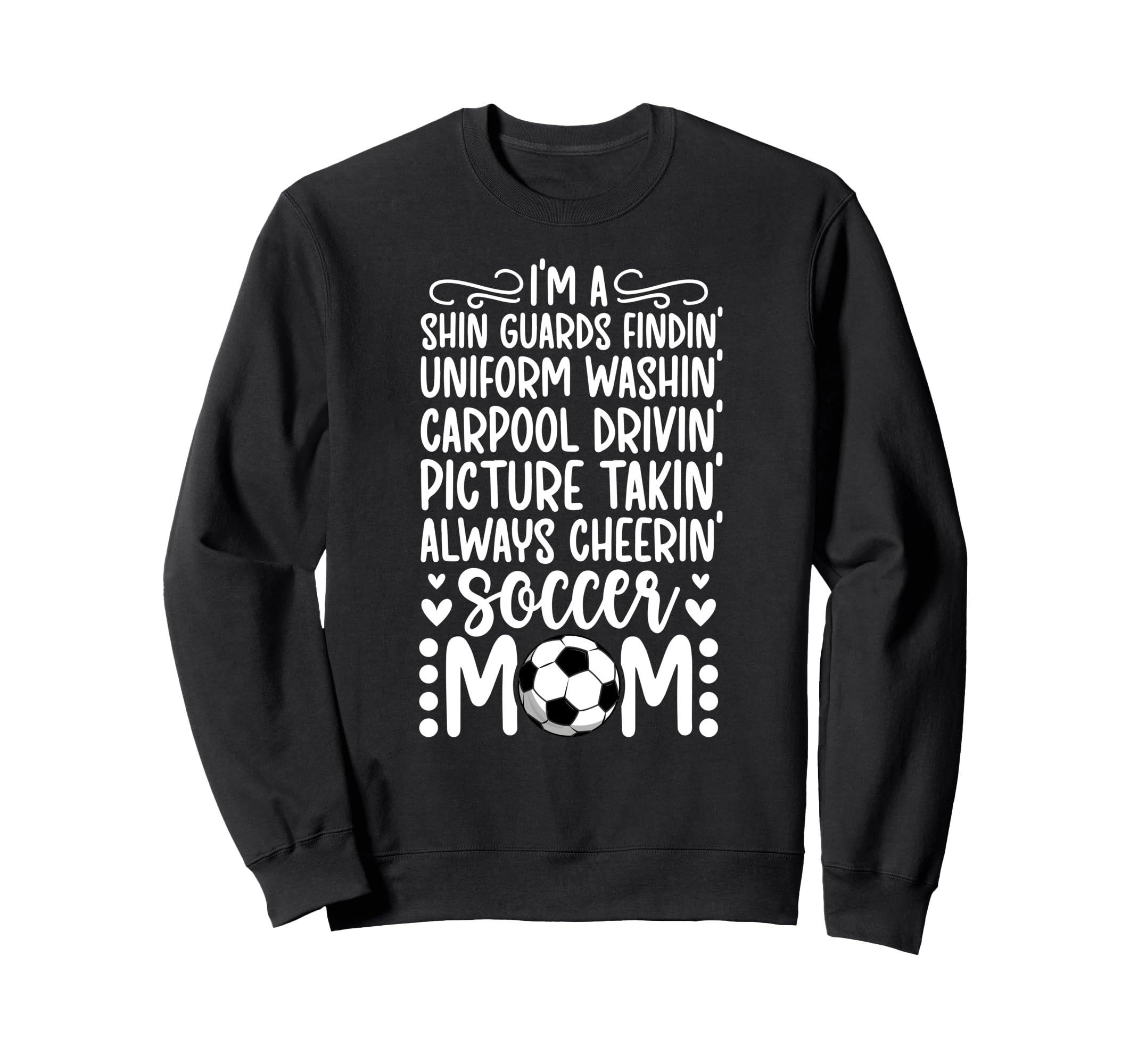 Im Soccer Mom Soccer Player Mama Sweatshirt - Minimalist Print Unisex