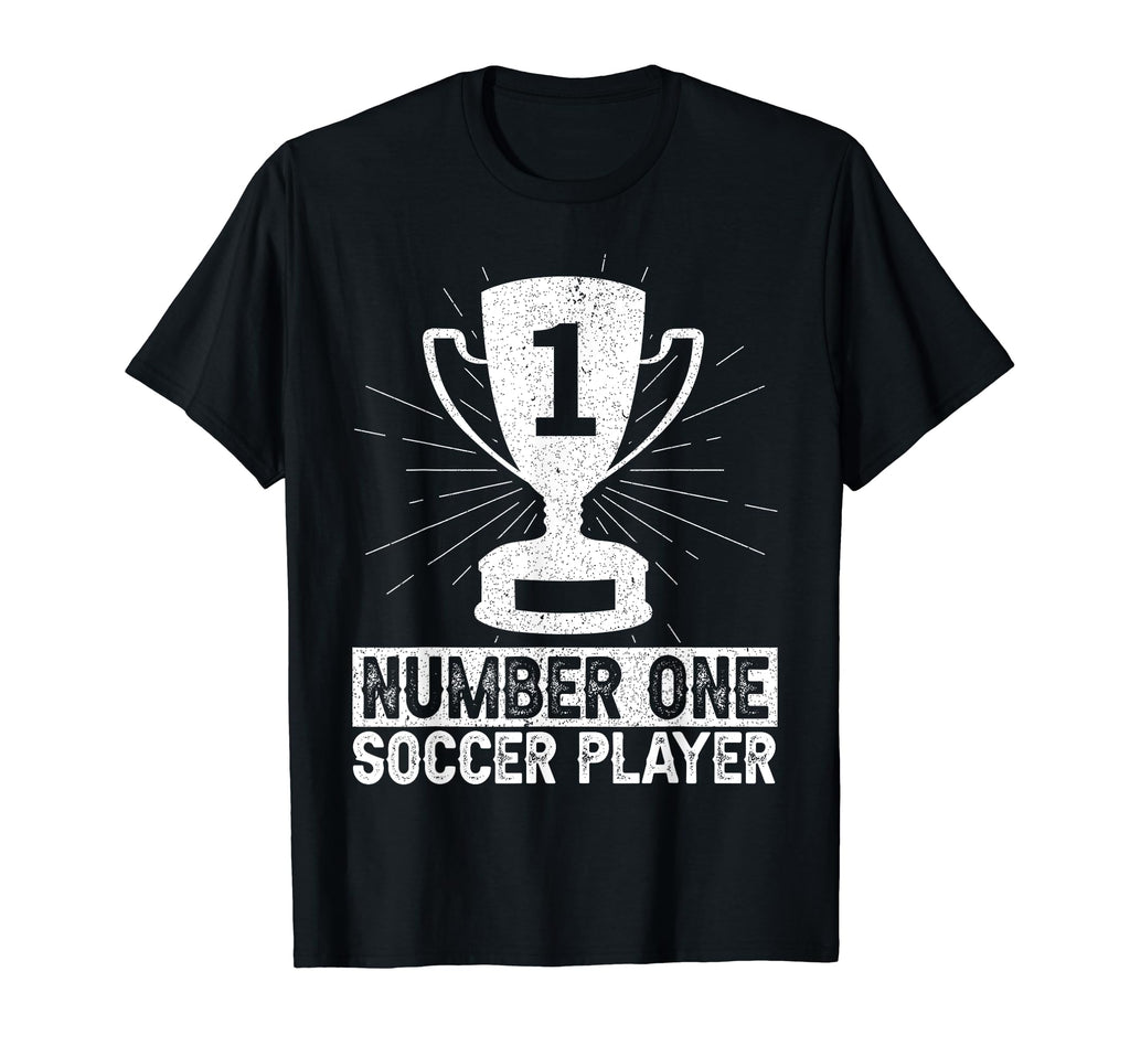 Number One Soccer Player Goalkeeper Goalie T-Shirt - Novelty Apparel Unisex