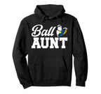 Ball Aunt Heart Volleyball Soccer Hoodie - Fun Novelty Design Men Women