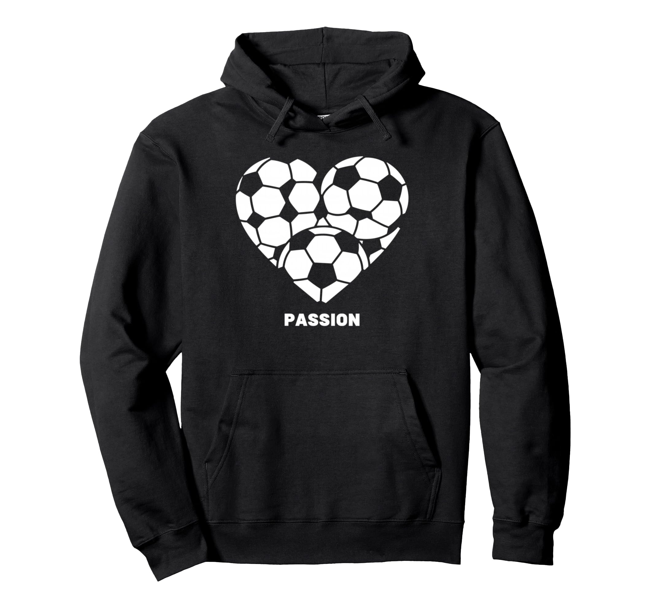 Soccer Heart Passion Football Soccer Hoodie - Aesthetic Graphic for Adults