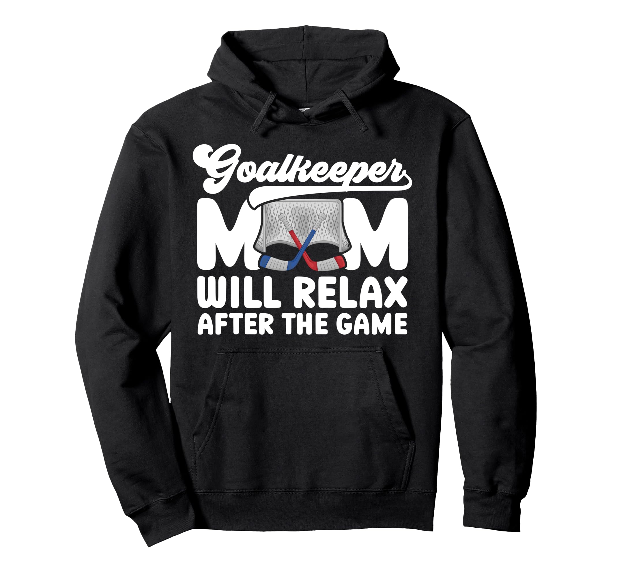 Funny Hockey Goalkeeper Mom Ice Hoodie - Aesthetic Graphic for Adults