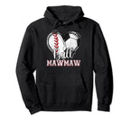 Ball Mawmaw Baseball Soccer Heart Hoodie - Fun Novelty Design for Adults