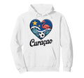 Cura Ao Soccer Heart Caribbean Hoodie - Minimalist Print for Adults