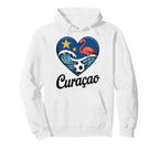 Cura Ao Soccer Heart Caribbean Hoodie - Minimalist Print for Adults