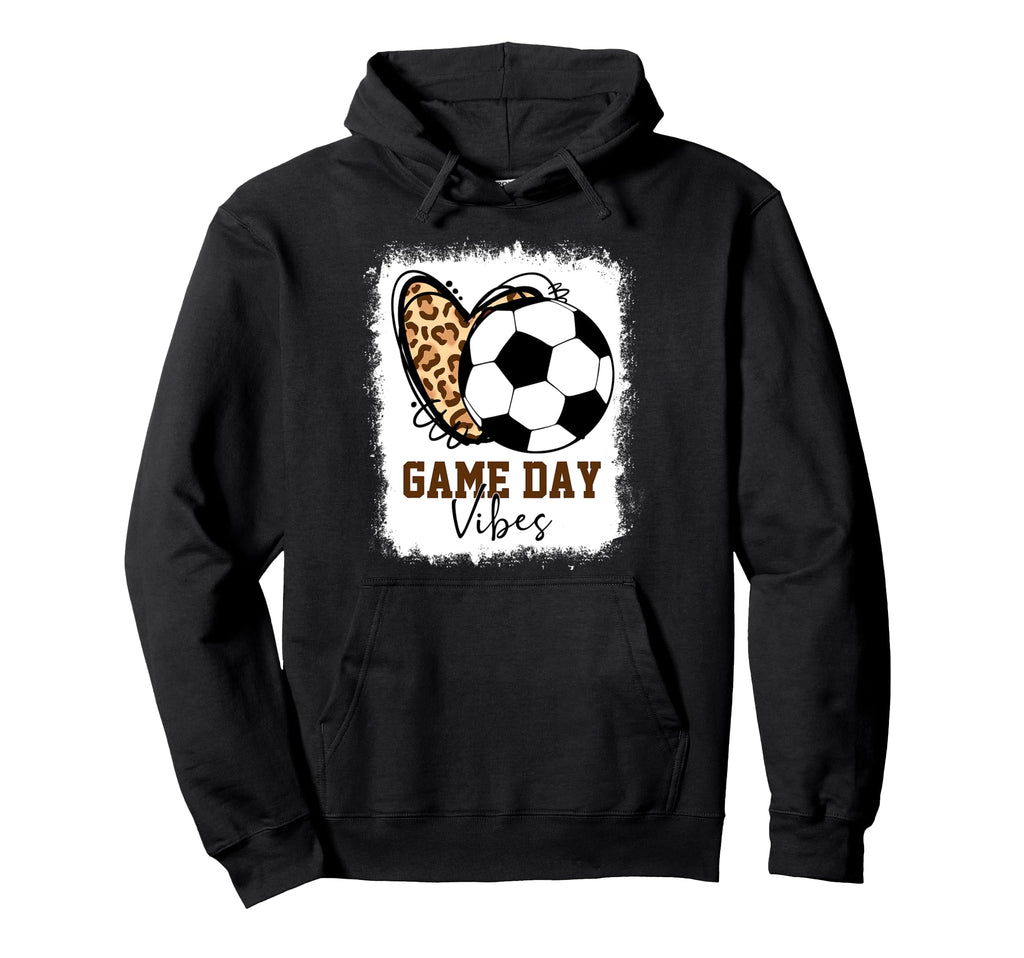 Bleached Soccer Game Day Vibes Hoodie - Fun Novelty Design Men Women