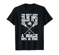Lacrosse Goalie Lax Goalkeeper Funny T-Shirt - Graphic Print Men Women