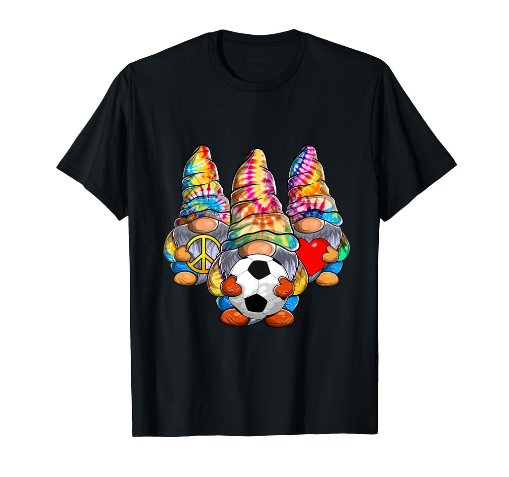Peace Love Soccer Tie Dye Football T-Shirt - Novelty Apparel Men Women