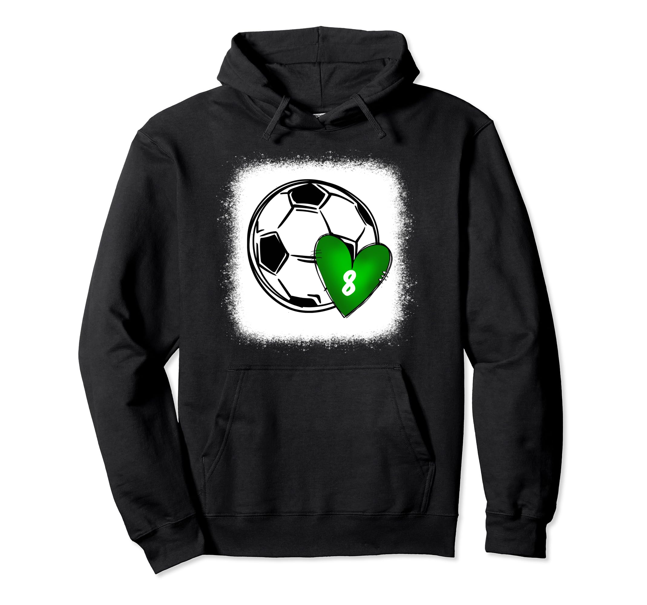 Womens Custom Soccer Mom Number 8 Hoodie - Fun Novelty Design for Adults