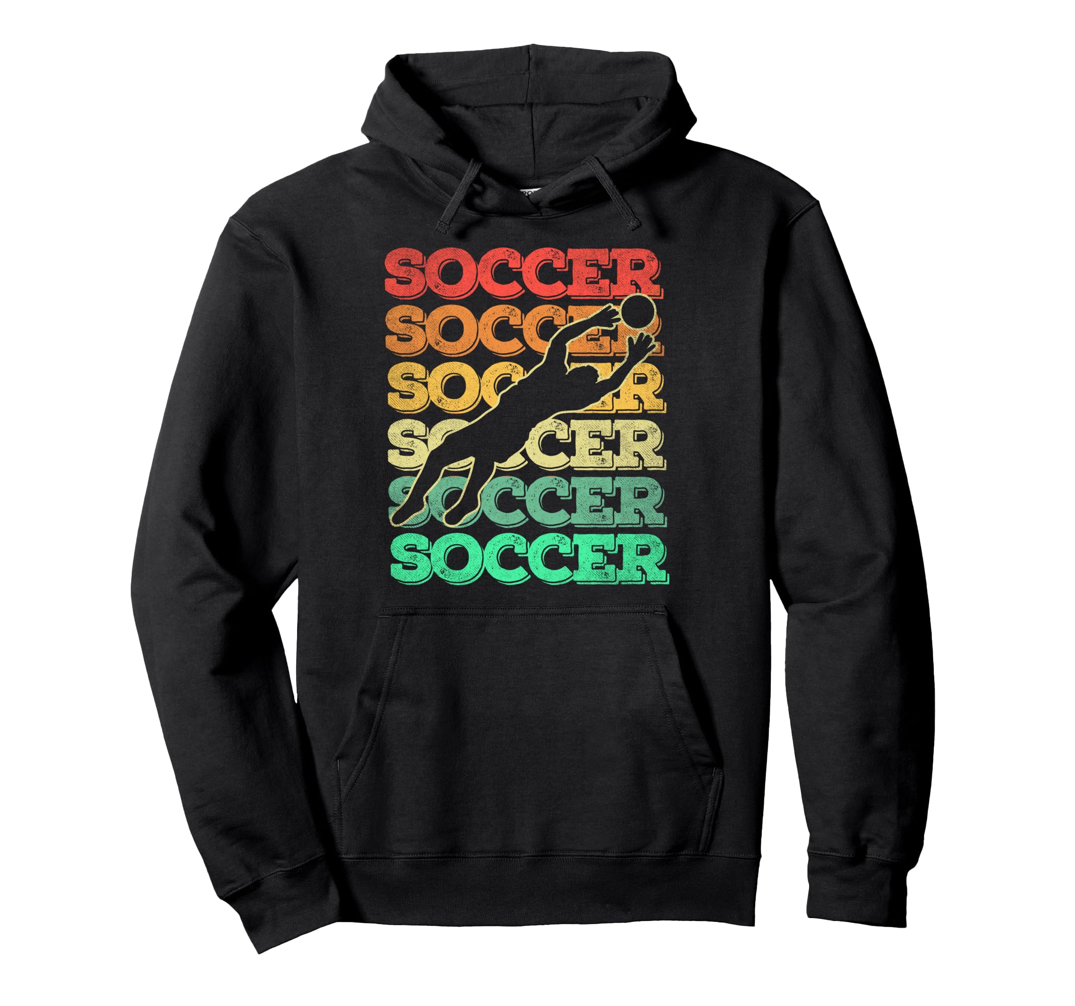 Soccer Goalie Player Fan Game Day Hoodie - Custom Art Print for Adults