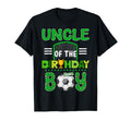 Uncle Birthday Soccer Goal Family T-Shirt - Graphic Print Men Women